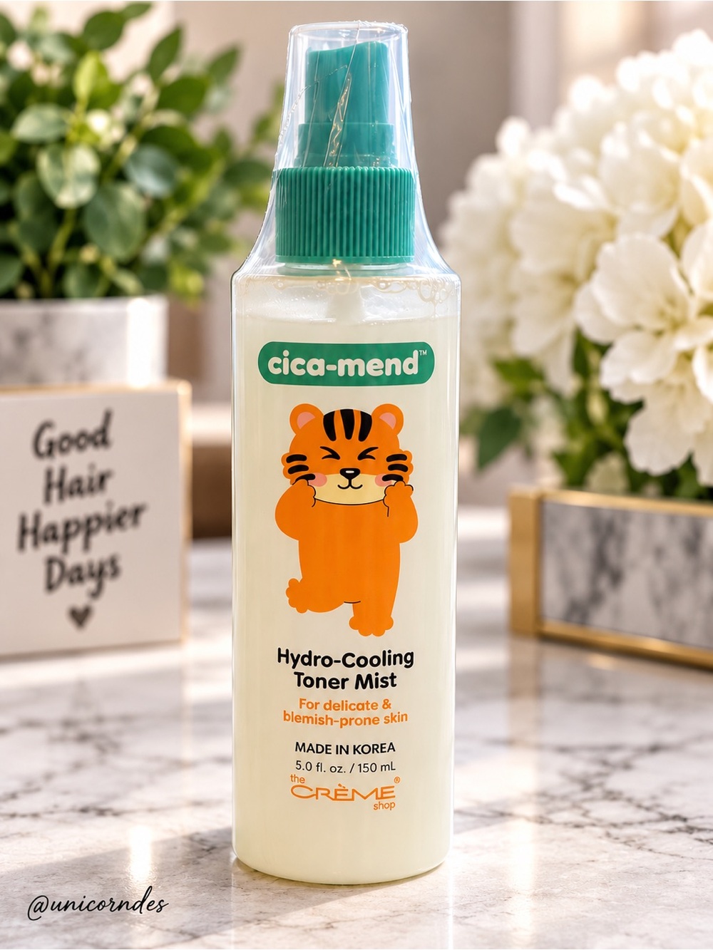 The Crème Shop Cica-Mend Hydro-Cooling Toner Mist 5 oz Korean Skincare